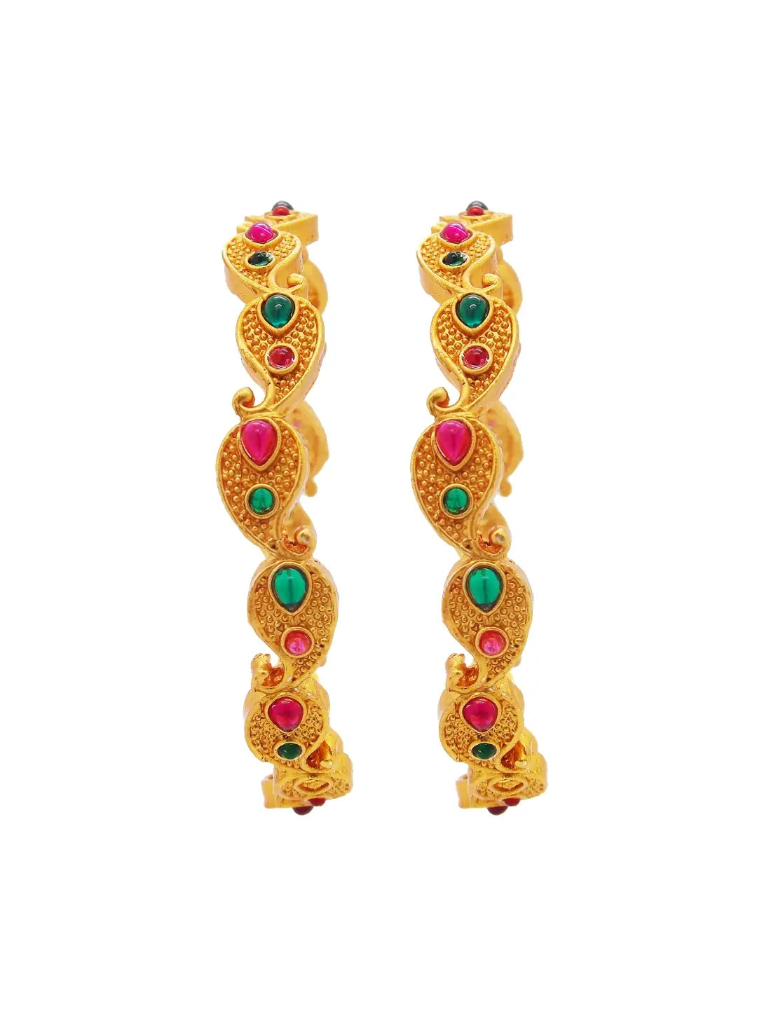 Gold Plated Paisley Bangles